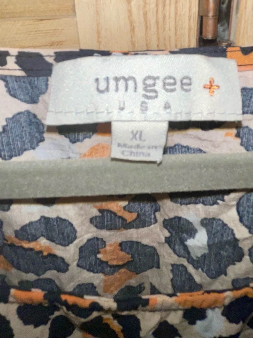 Umgee XL Leopard Animal Print Oversized Tunic Shift Dress Boho